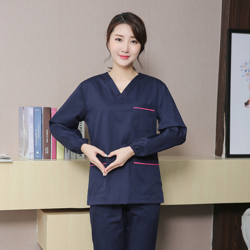 Doctor Nurse Overalls Long Sleeve Gown