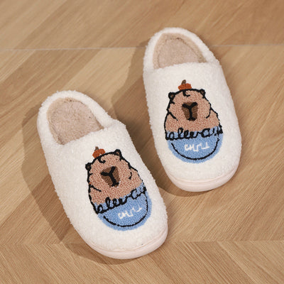 Cute Capybara Cartoon Slippers